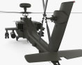 Boeing AH-64 D Apache mit Innenraum 3D-Modell