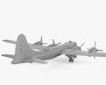 Boeing B-29 Superfortress mit Innenraum 3D-Modell