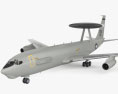 E-3空中預警機 3D模型
