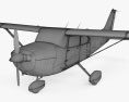 Cessna 172 Skyhawk з детальним інтер'єром 3D модель