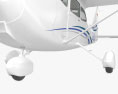 Cessna 172 Skyhawk з детальним інтер'єром 3D модель