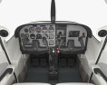 Cessna 172 Skyhawk mit Innenraum 3D-Modell