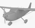 Cessna 172 Skyhawk com interior Modelo 3d