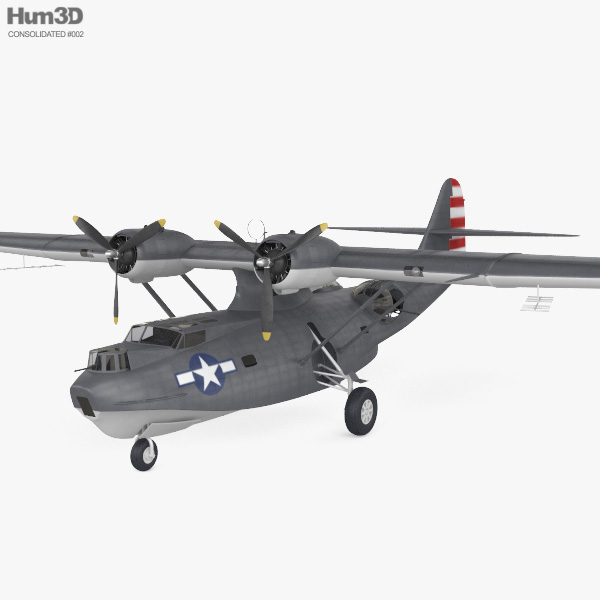 PBY卡特琳娜水上飛機 3D模型