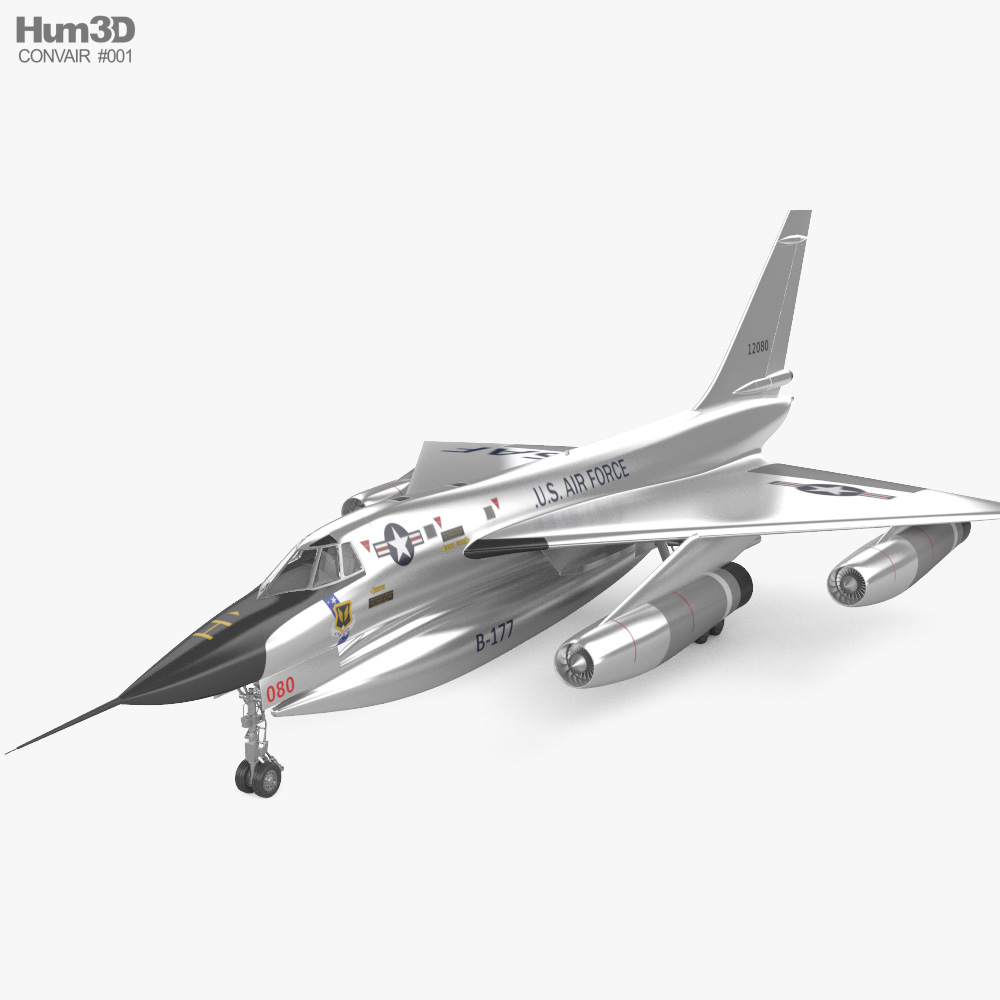 Convair B-58 Hustler 3D model