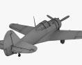 Curtiss P-36 Hawk Modelo 3D