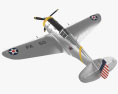 Curtiss P-36 Hawk 3D 모델 