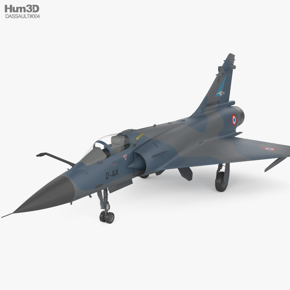 Dassault Mirage 2000 3D модель