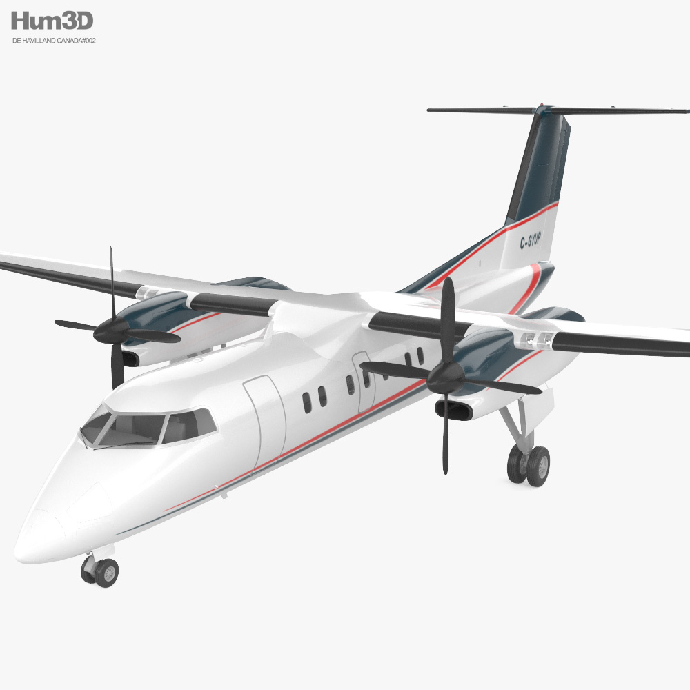 De Havilland Canada DHC-8-200 3D model