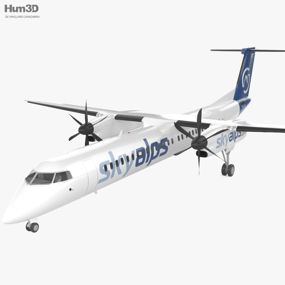 De Havilland Canada DHC 8-400 3D model