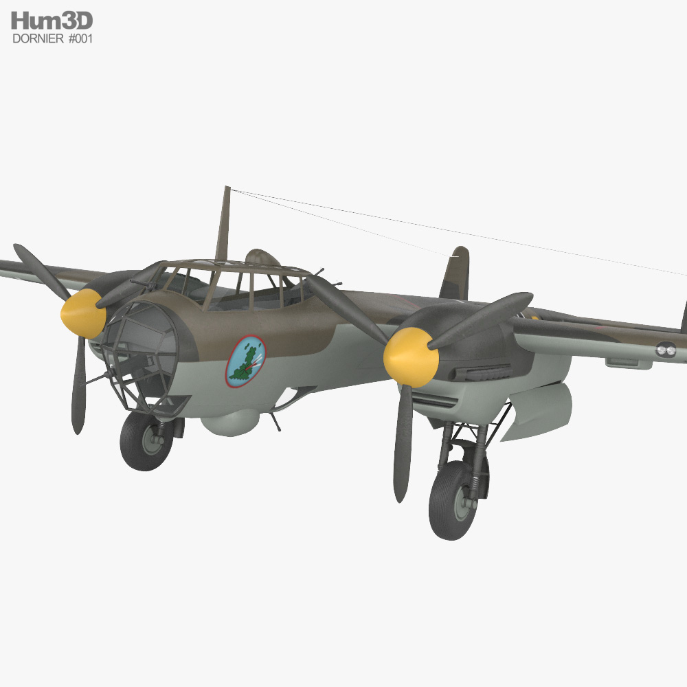 Do 17轟炸機 3D模型