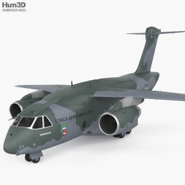 엠브라에르 KC-390 밀레니엄 3D 모델 