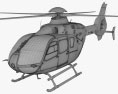 Eurocopter EC135 с детальным интерьером 3D модель