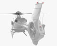 Eurocopter EC135 с детальным интерьером 3D модель