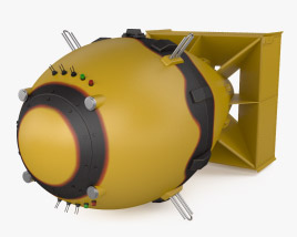 Толстяк атомная бомба 3D модель
