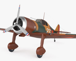 Fokker D.XXI 3D model