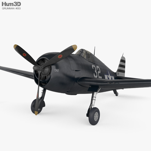 Grumman F6F Hellcat Modelo 3D