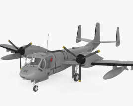 Grumman OV-1 Mohawk 3D 모델 