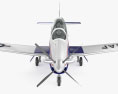 Beechcraft T-6A Texan II with HQ interior 3Dモデル
