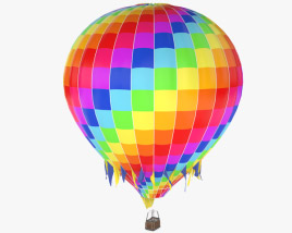 Balão de ar quente Modelo 3d