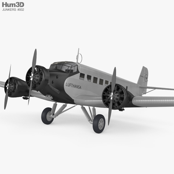 Ju 52運輸機 3D模型