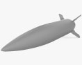 Lockheed Martin MGM-140 ATACMS 3D-Modell clay render