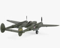 Lockheed P-38 Lightning 3D модель