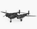 Lockheed P-38 Lightning Modello 3D