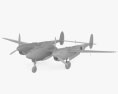 P-38 ライトニング 3Dモデル