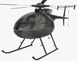 MD Helicopters MD 500 3D 모델 