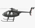 MD Helicopters MD 500 with Cockpit HQ interior Modello 3D
