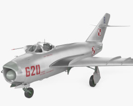 Mikoyan-Gurevich MiG-17PF 3D-Modell