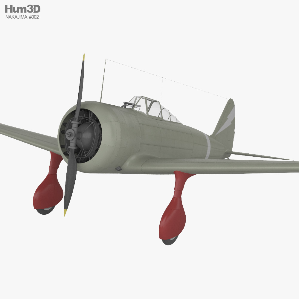 中島 キ27 九七式戦闘機 3Dモデル