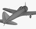 Nakajima Ki-27 Modèle 3d