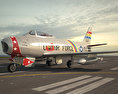 North American F-86 Sabre Modelo 3d