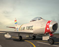 North American F-86 Sabre Modelo 3D