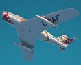 North American F-86 Sabre Modèle 3d