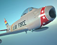 North American F-86 Sabre Modelo 3D