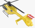OAMTC Christophorus Emergency H135 with HQ interior 3d model