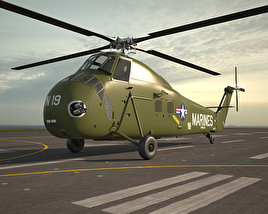 シコルスキー H-34 3Dモデル