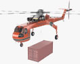 125Sikorsky S 64 Skycrane with Schiffscontainer 3D-Modell