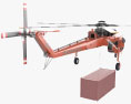 Sikorsky S 64 Skycrane with Shipping Container 3d model