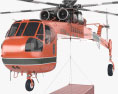 Sikorsky S 64 Skycrane with Contentor de transporte Modelo 3d