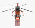 Sikorsky S 64 Skycrane with Contentor de transporte Modelo 3d