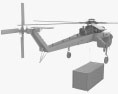 Sikorsky S 64 Skycrane with Shipping Container 3d model