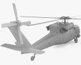 Sikorsky UH-60 Black Hawk with HQ interior 3d model