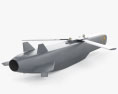 Storm Shadow missile Modelo 3d vista traseira