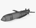 Storm Shadow missile 3D модель wire render