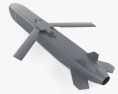 Storm Shadow missile 3d model top view