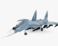 수호이 Su-30 3D 모델 